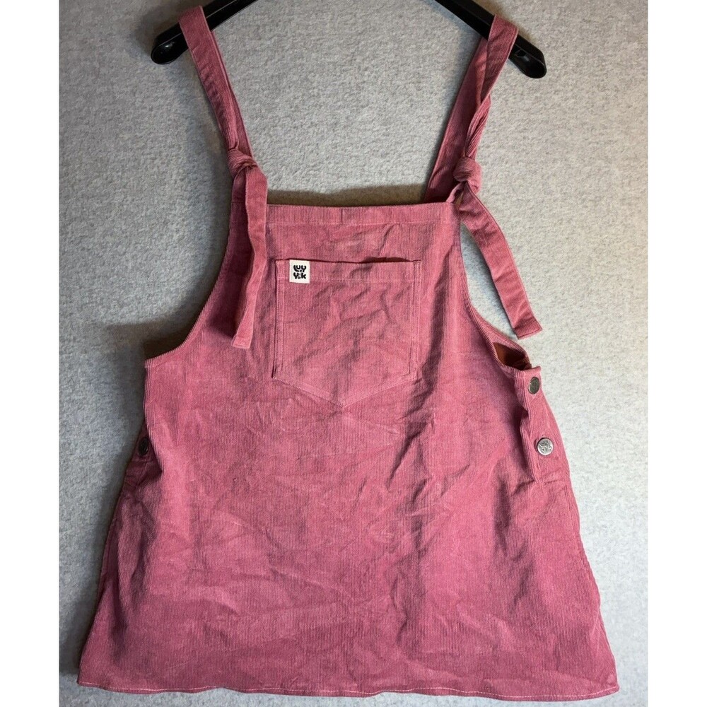 lucy & yak Jumper Sz L Pink Corduroy Overall Dress Organic Cotton Retro Kidcore